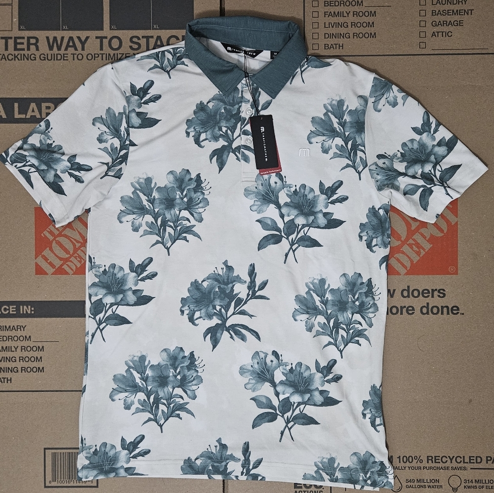 TravisMathew Featherweight Magnolia Golf Polo Mens